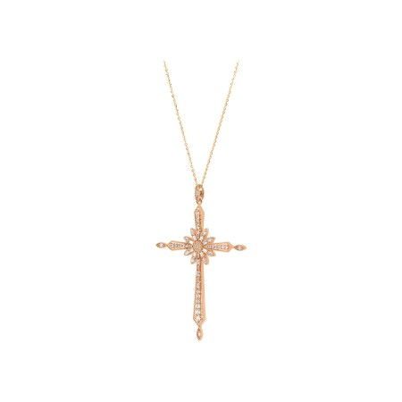 Collier Maria Battaglia Universu Maria en or rose et diamants