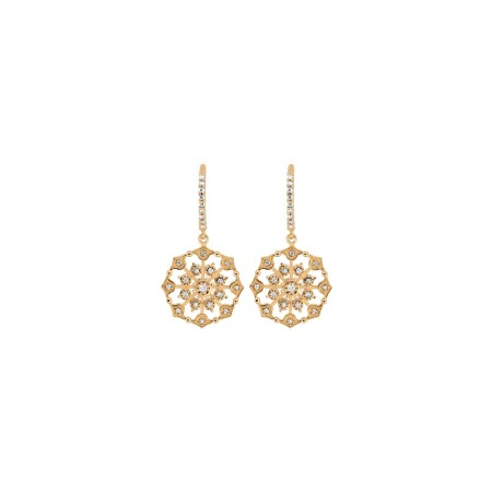 Boucles d'oreilles Maria Battaglia Terra Muredda en or rose et diamants