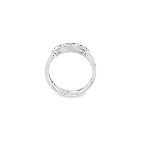 Bague en or blanc et diamants