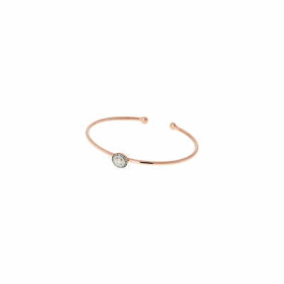 Selim Mouzannar Mina bracelet, rose gold, mint green enamel and diamonds