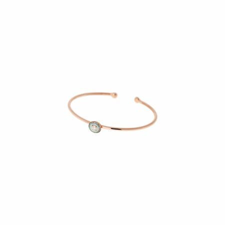 Selim Mouzannar Mina bracelet, rose gold, mint green enamel and diamonds