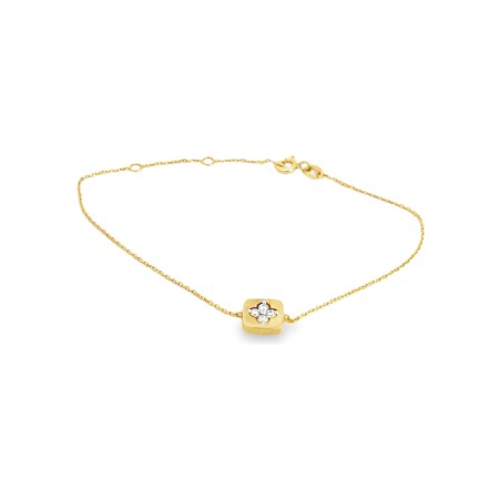 Bracelet en or jaune et diamants