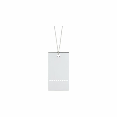 Ginette NY RECTANGLES necklace, white gold