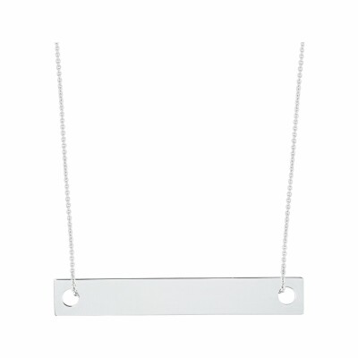 Collier Ginette NY BAGUETTES en or blanc