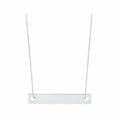Ginette NY BAGUETTES necklace, white gold