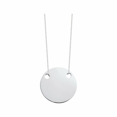 Ginette NY DISCS ketting, witgoud