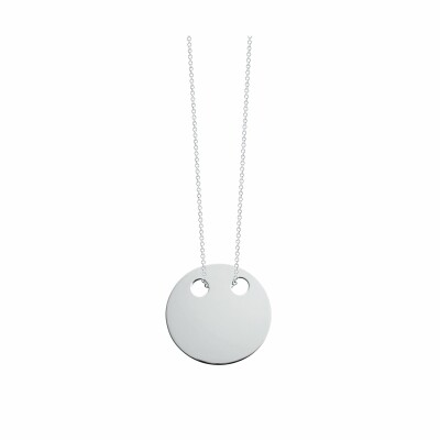 Collier Ginette NY DISCS en or blanc