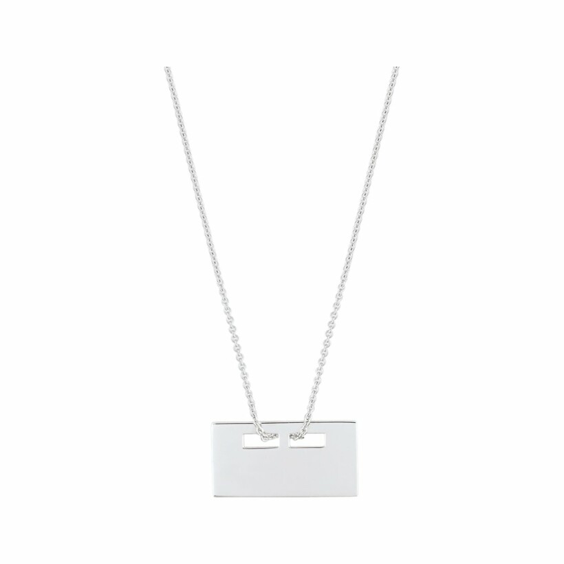 Collier Ginette NY PLATES en or blanc