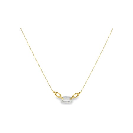 Collier en or jaune et diamants