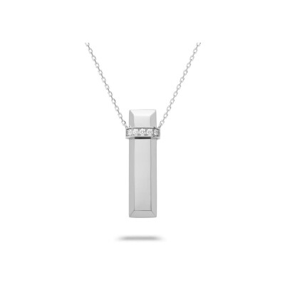 Pendant Necklace Heavenly Meteor in white gold and diamonds, GM