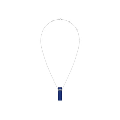Necklace Heavenly Meteor in platinum and lapis lazuli, XL