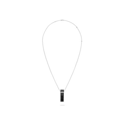 Necklace Heavenly Meteor in platinum and Picasso marble, XL