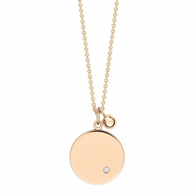 Collier GINETTE NY MINI EVER en or rose et diamant