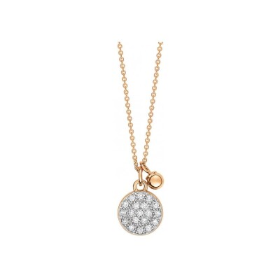 Ginette NY MINI EVER necklace, rose gold and diamond