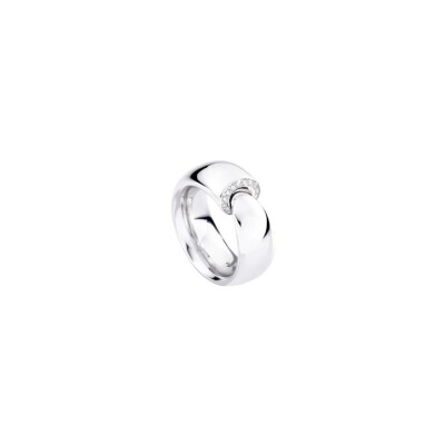 Bague Vhernier Calla The One en or blanc et diamants