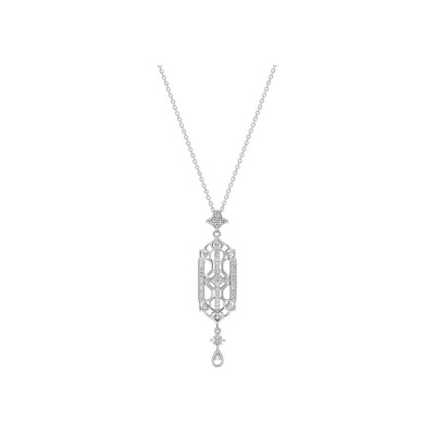 Collier Maison Girard en or blanc et diamants 0.21ct