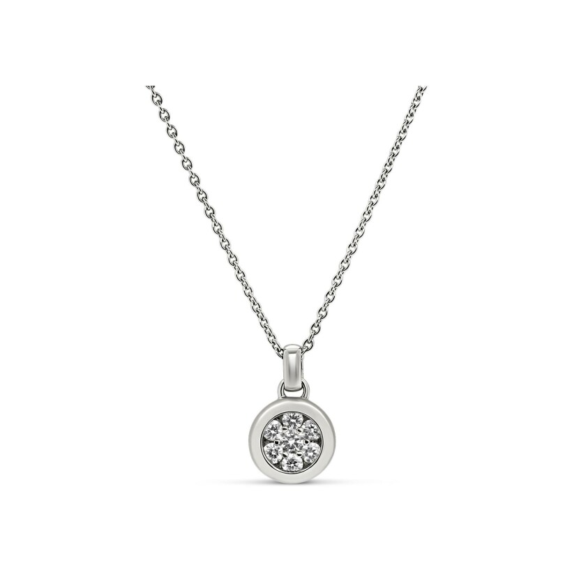 Pendentif Vaneste Colombe diamant de 0.40ct sur or blanc