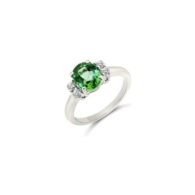 Bague Vaneste en or blanc, tourmaline et diamants