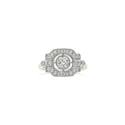 Bague Vaneste en platine et diamants