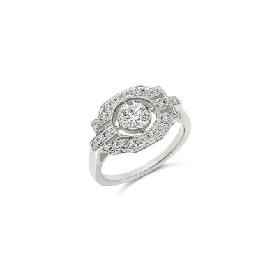 Bague Vaneste en platine et diamants