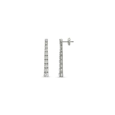 Boucles d'oreilles Vaneste en or blanc et diamants