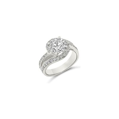 Bague Vaneste Maharani en or blanc et diamants
