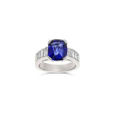 Bague Vaneste en or blanc, saphir et diamants