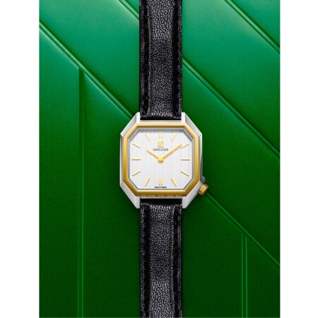 March LA.B Milady Mansart Electric 28 mm watch - Metallic - black goat