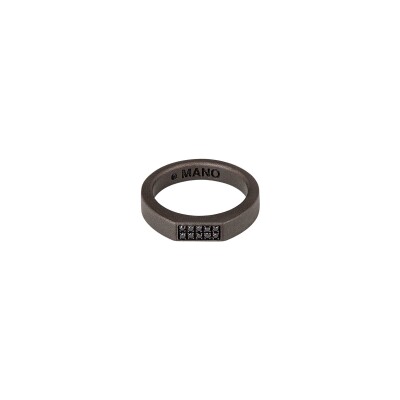 Bague Mano J en titane