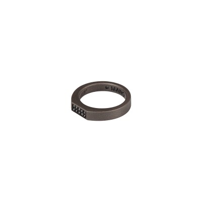 Bague Mano J en titane