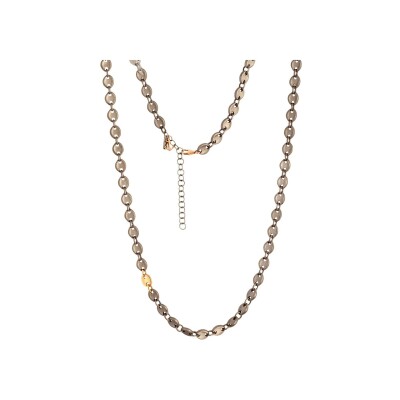 Collier Mano J en titane et or rouge