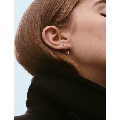 Boucles d'oreilles Stone Paris Stella en or jaune et diamant