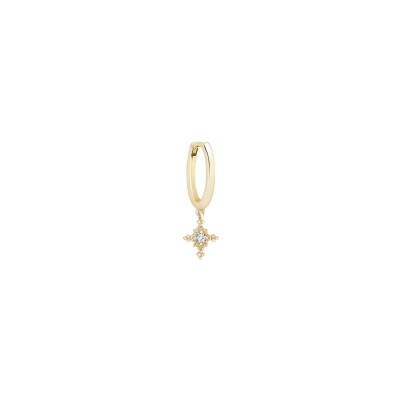 Boucles d'oreilles Stone Paris Stella en or jaune et diamant