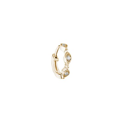 Boucles d'oreilles Stone Paris Yasmine en or jaune et diamants