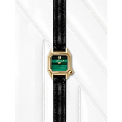 Montre MARCH LA.B  MINI MANSART - Malachite - Chevreau Noir