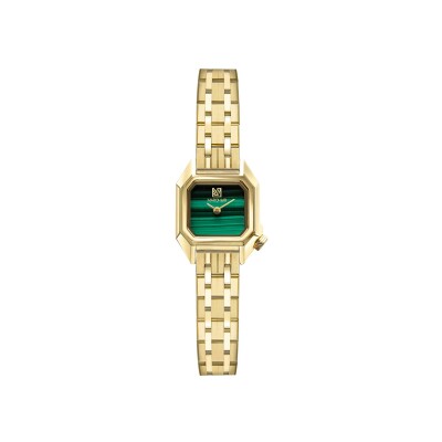 Montre MARCH LA.B  MINI MANSART - Malachite - Acier Doré