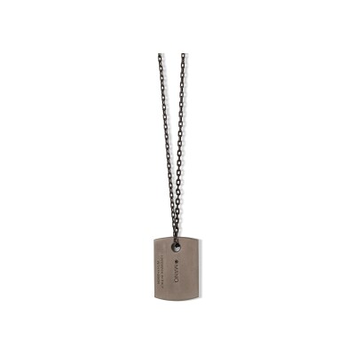Collier Mano J en titane, or rouge et diamants noirs
