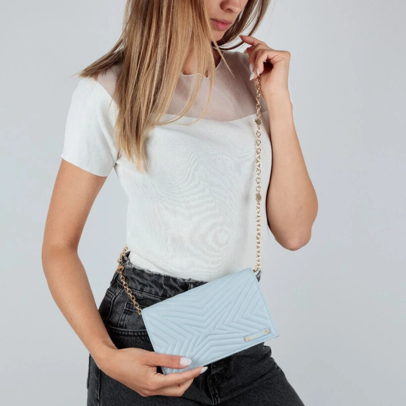 Pochette miroir Mauboussin Une Femme dans la Ville, ice blue