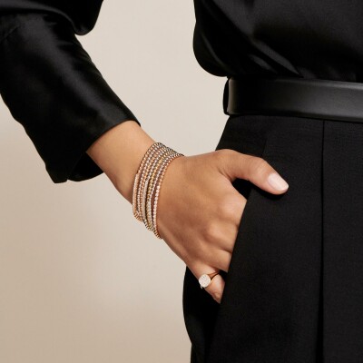 Bracelet Mix-Me flex en or blanc et diamants