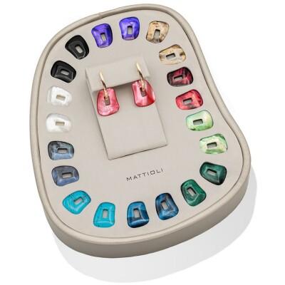 Coffret Boucles d'oreilles Mattioli Puzzle en or rose
