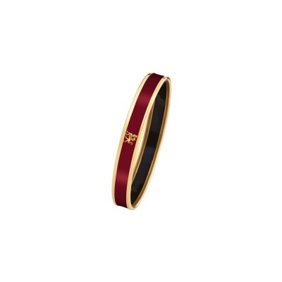 Bracelet cerclé FREYWILLE Mademoiselle plaqué or jaune et émail ruby wine