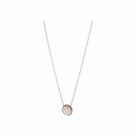 Selim Mouzannar Mina pendant, rose gold, ivory enamel and diamonds