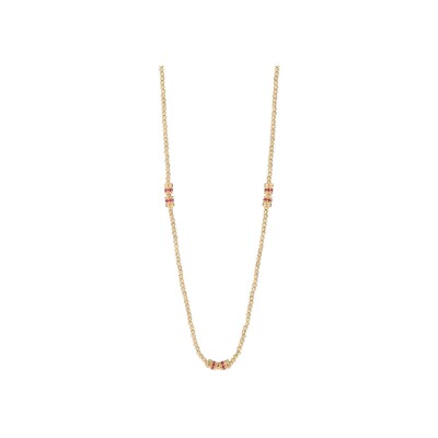 Collier Officina Bernardi Moon en or jaune, rubis et diamant