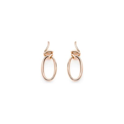 Boucles d'oreilles Mattioli Hiroko en or rose