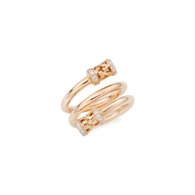 Moucharabieh ring, pink gold