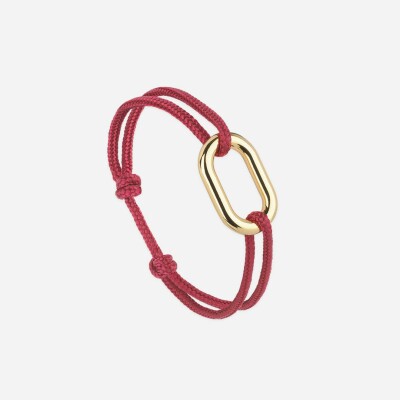 Bracelet sur cordon Le Vent à la Française Maillon en plaqué or, 22mm