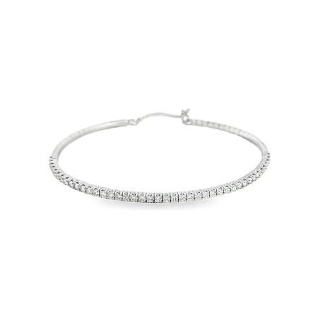 Bracelet en or blanc et diamants