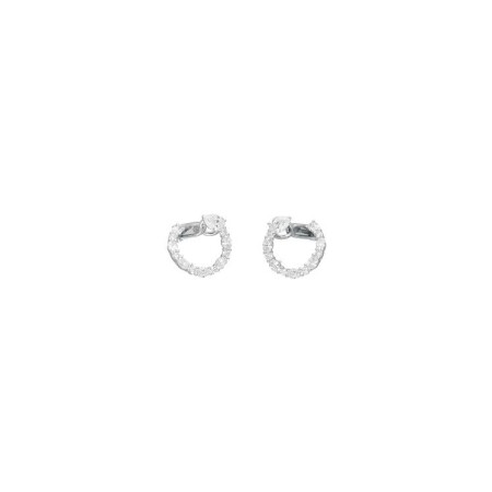 Boucles d'oreilles Marco Valente en or blanc et diamants