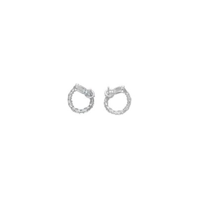 Boucles d'oreilles Marco Valente en or blanc et diamants