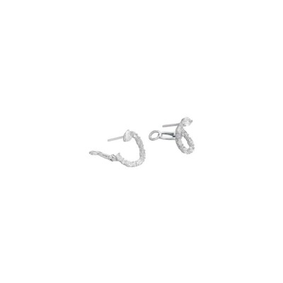 Boucles d'oreilles Marco Valente en or blanc et diamants